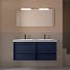 Mueble de baño Attila suspendido 4 cajones doble seno 120 cm blue satin de Salgar